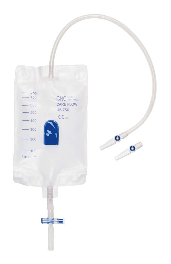 Beinbeutel GHC unsteril, 750ml, 50cm Schlauch kürzbar