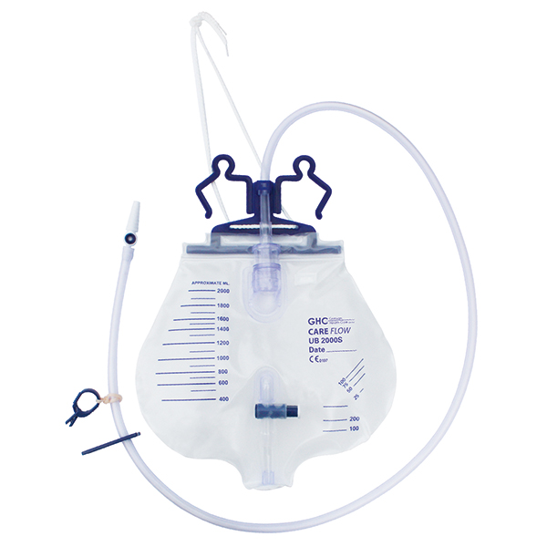 5x Bettbeutel Urinbeutel GHC steril, 2l UB2000S-120 PZN 18728133