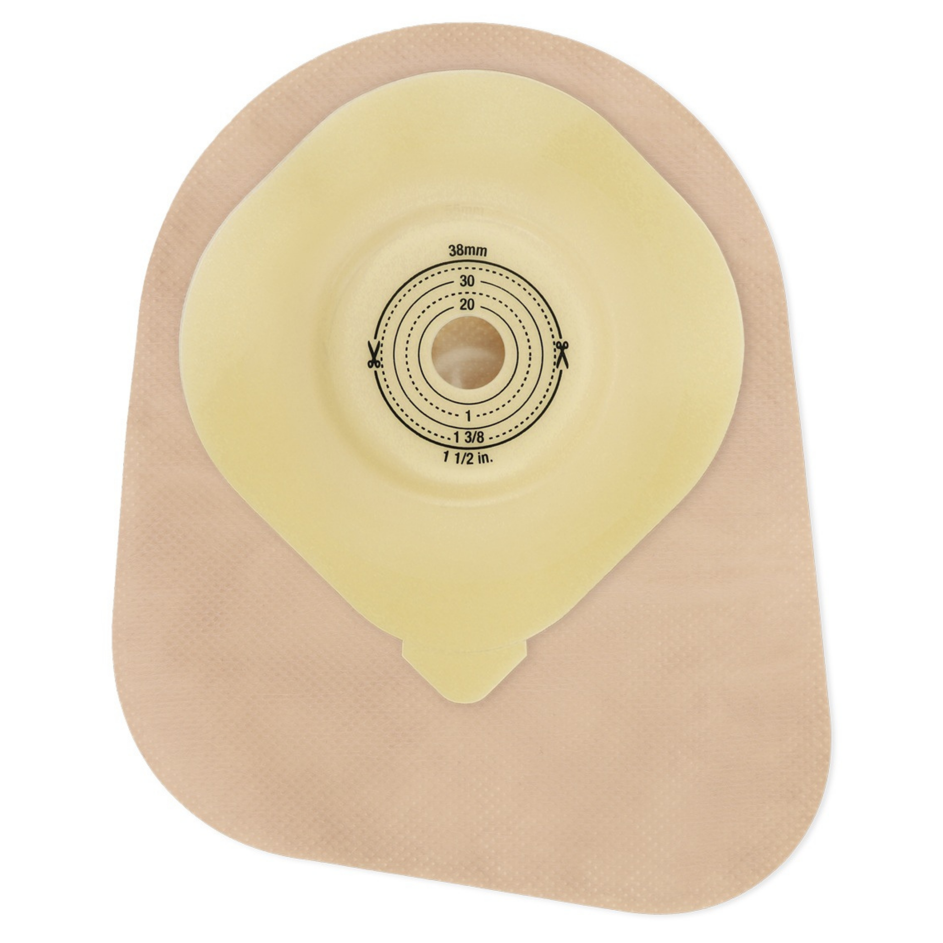 Moderma Flex 62600 CeraPlus Kolostomiebeutel konvex midi beige Fenster Hollister 12416970 Stoma 15-38 mm