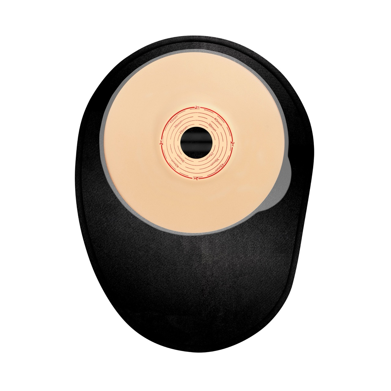 Stomocur Primo Alginat CAA20M1B medium konvex M1 Kolostomiebeutel 15-47 mm 19536594 Schwarz For Life