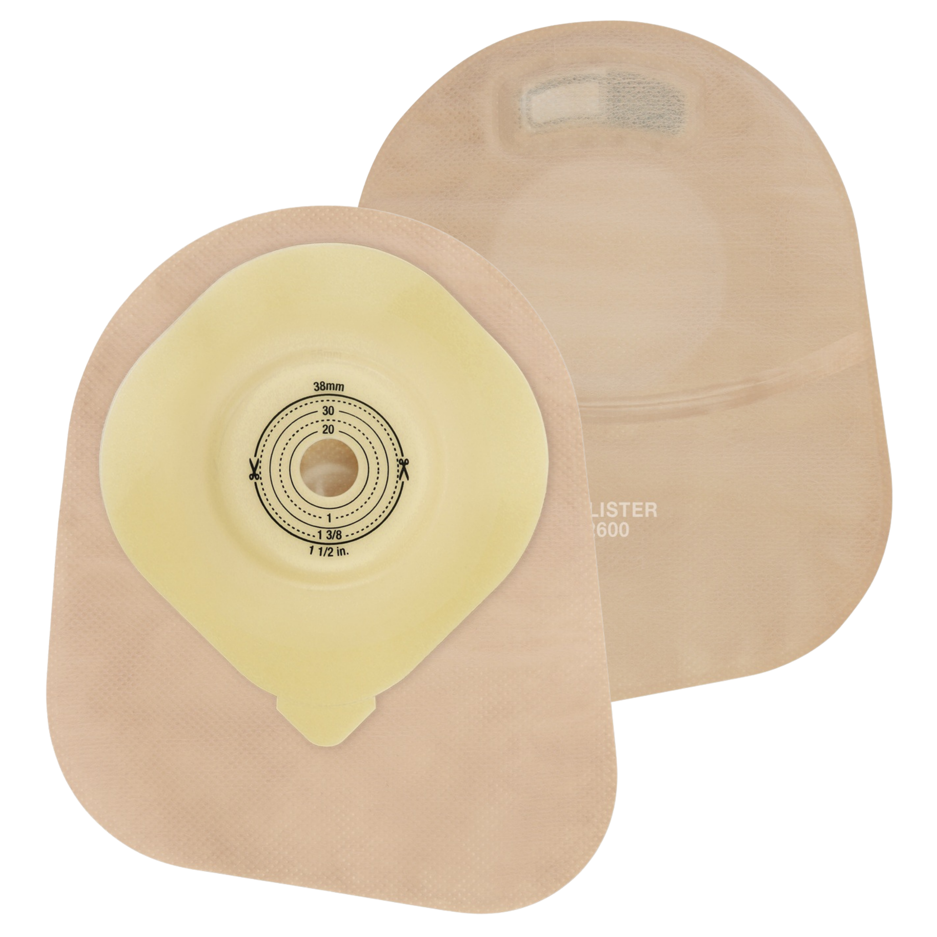 Moderma Flex 62600 CeraPlus Kolostomiebeutel konvex midi beige Fenster Hollister 12416970 Stoma 15-38 mm
