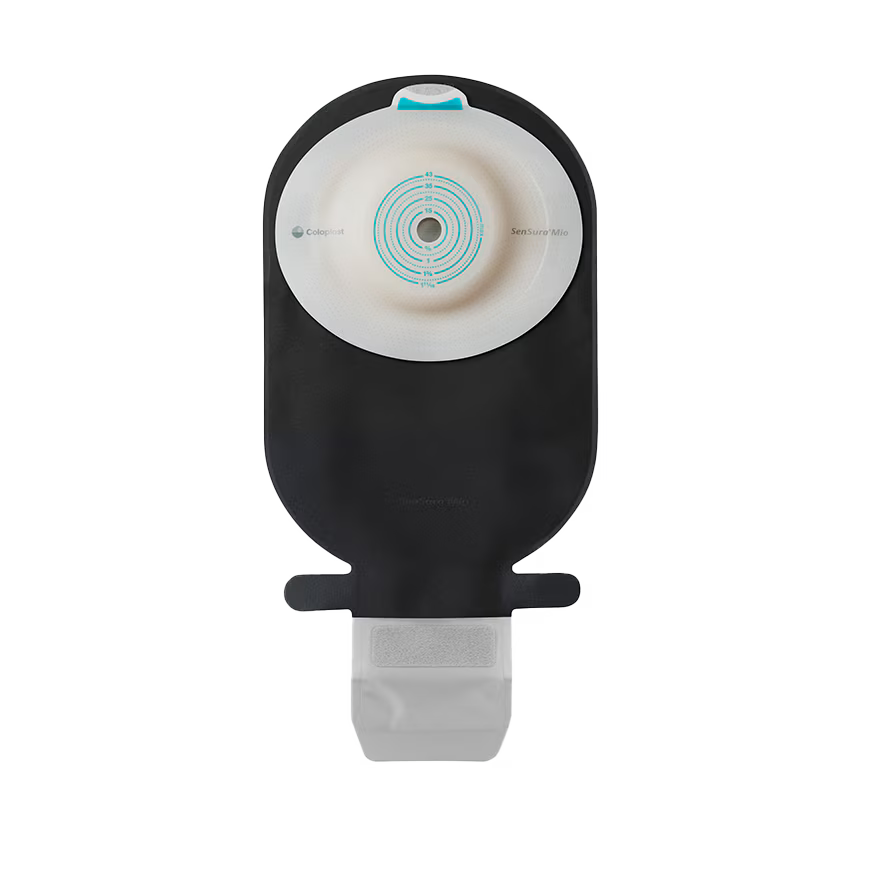 SenSura Mio Konvex Light Soft 18970 midi schwarz Stoma 15-33 mm 19273350 Coloplast Ausstreifbeutel