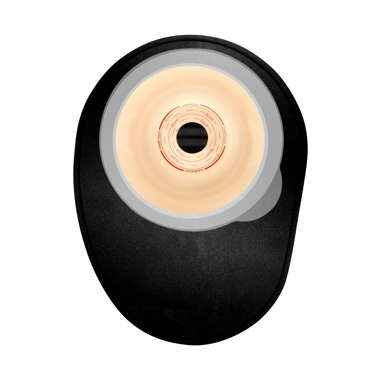 Stomocur Primo CAH15V2B konvex V2 Stomabeutel Kolostomie 15-35 mm 19536631 Schwarz For Life