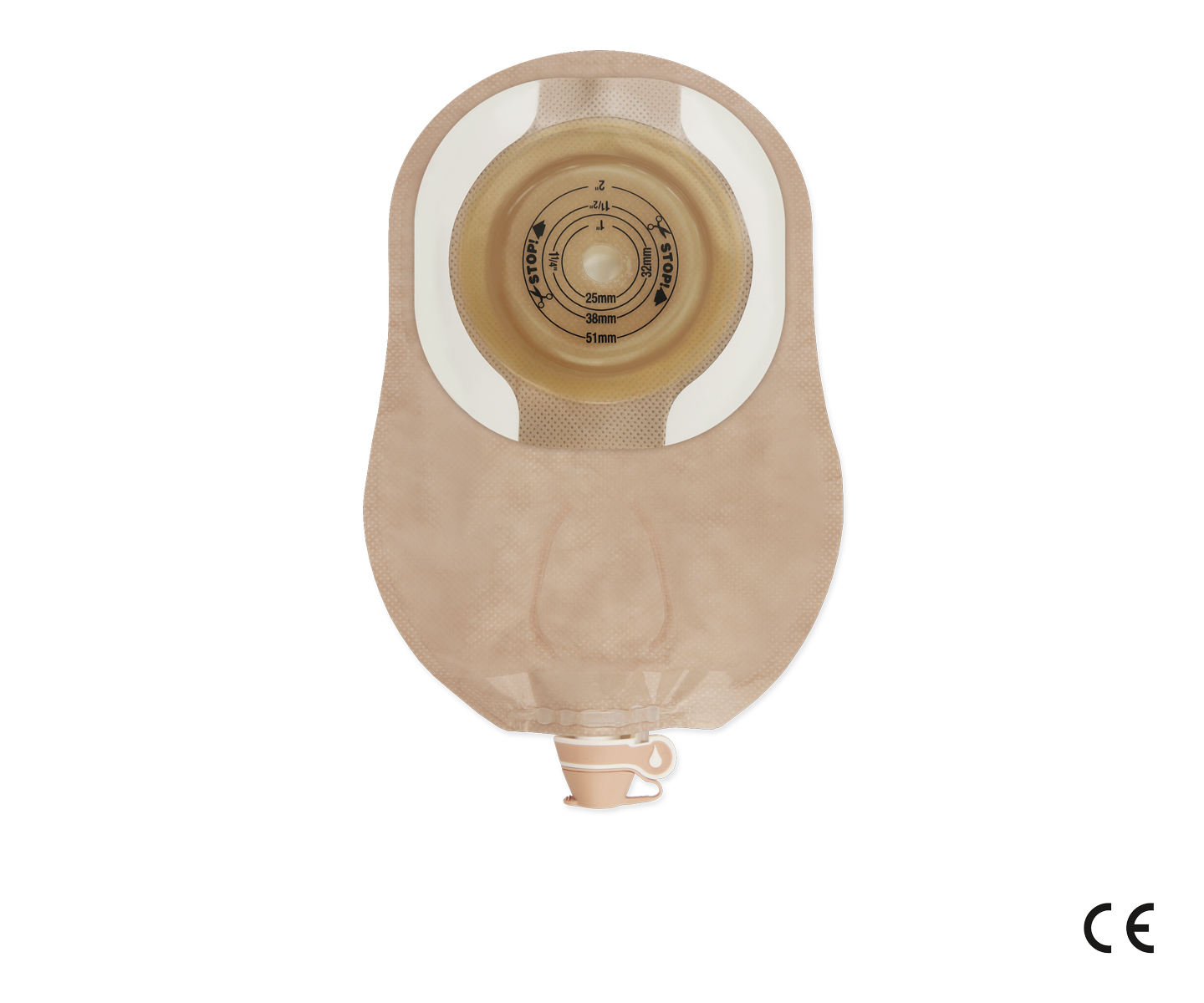 Moderma Flex 59702 Urostomiebeutel CeraPlus konvex midi transparent Hollister 16243147 Stoma 13-55 mm