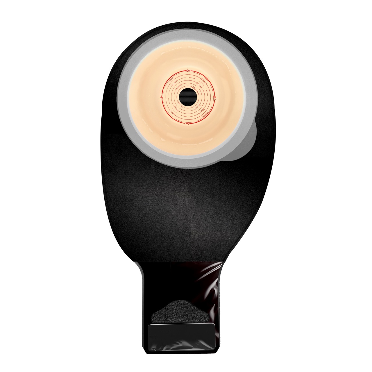 Stomocur Primo IAH15M2B medium konvex M2 Ileostomiebeutel 19536849 15-40 mm Schwarz For Life