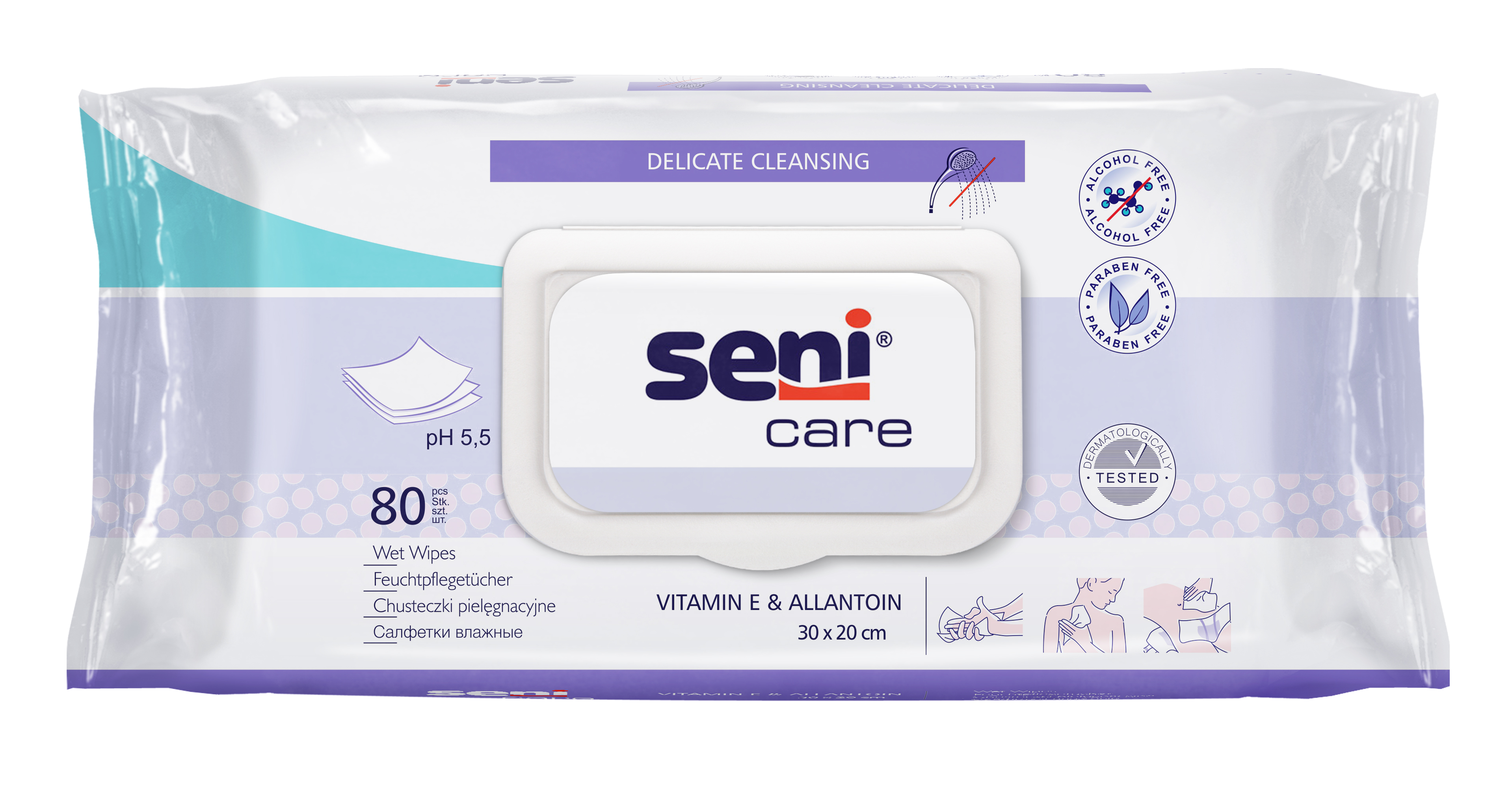 SENI CARE  Feuchtpflegetücher