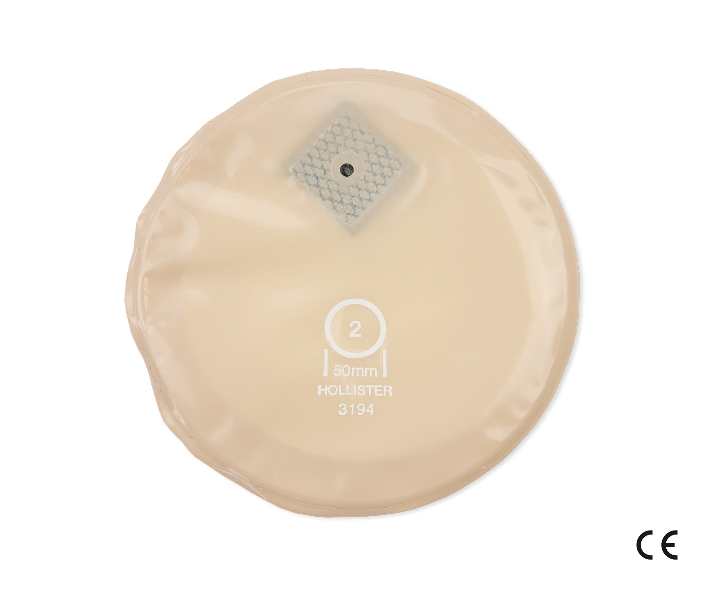 H_OC_3194_front Compact 3194 Stomakappe SoftFlex beige Hollister 04501420 Stoma bis 50 mm