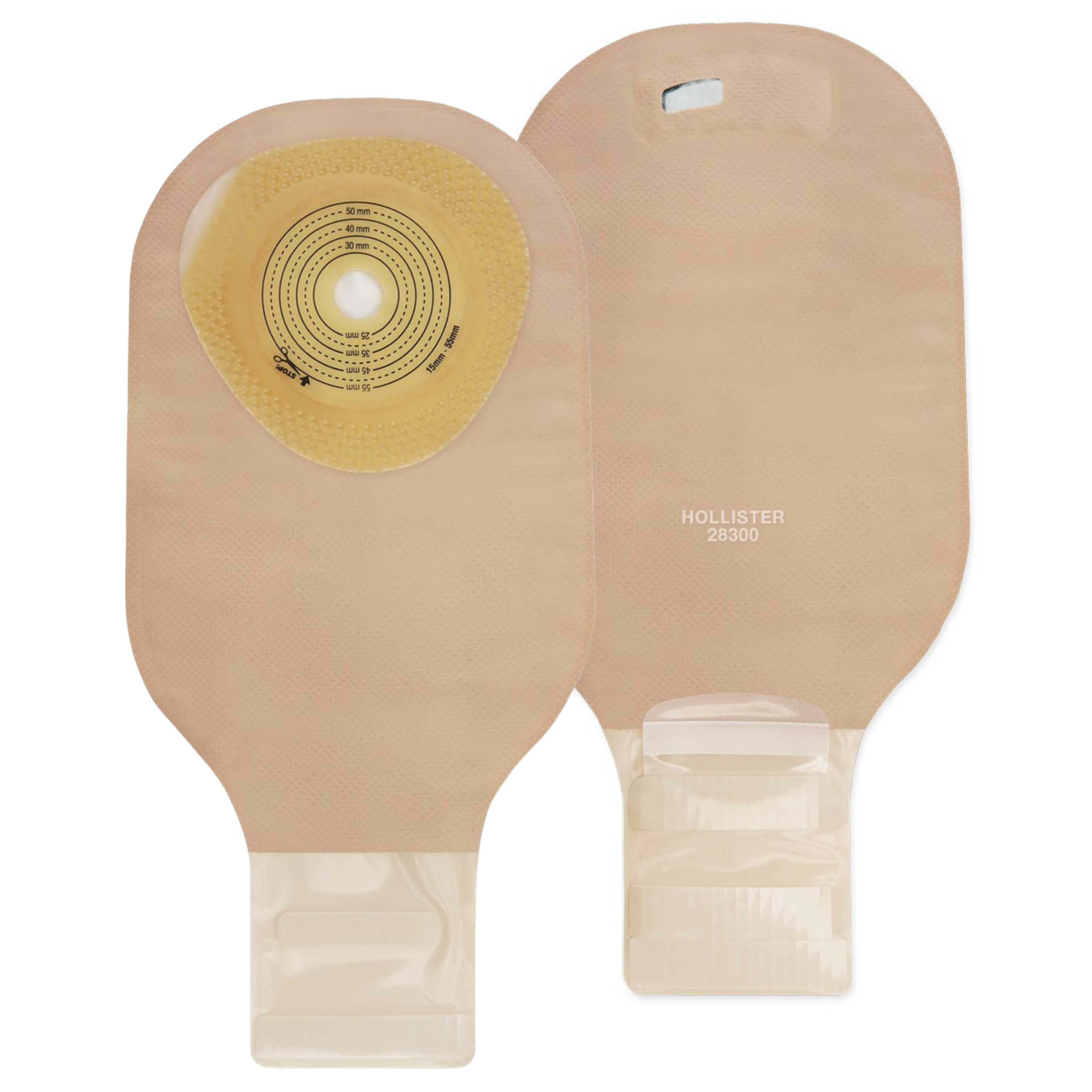 Moderma Flex 28300 Ileostomiebeutel SoftFlex plan maxi beige Hollister 00437062 Stoma 15-55 mm