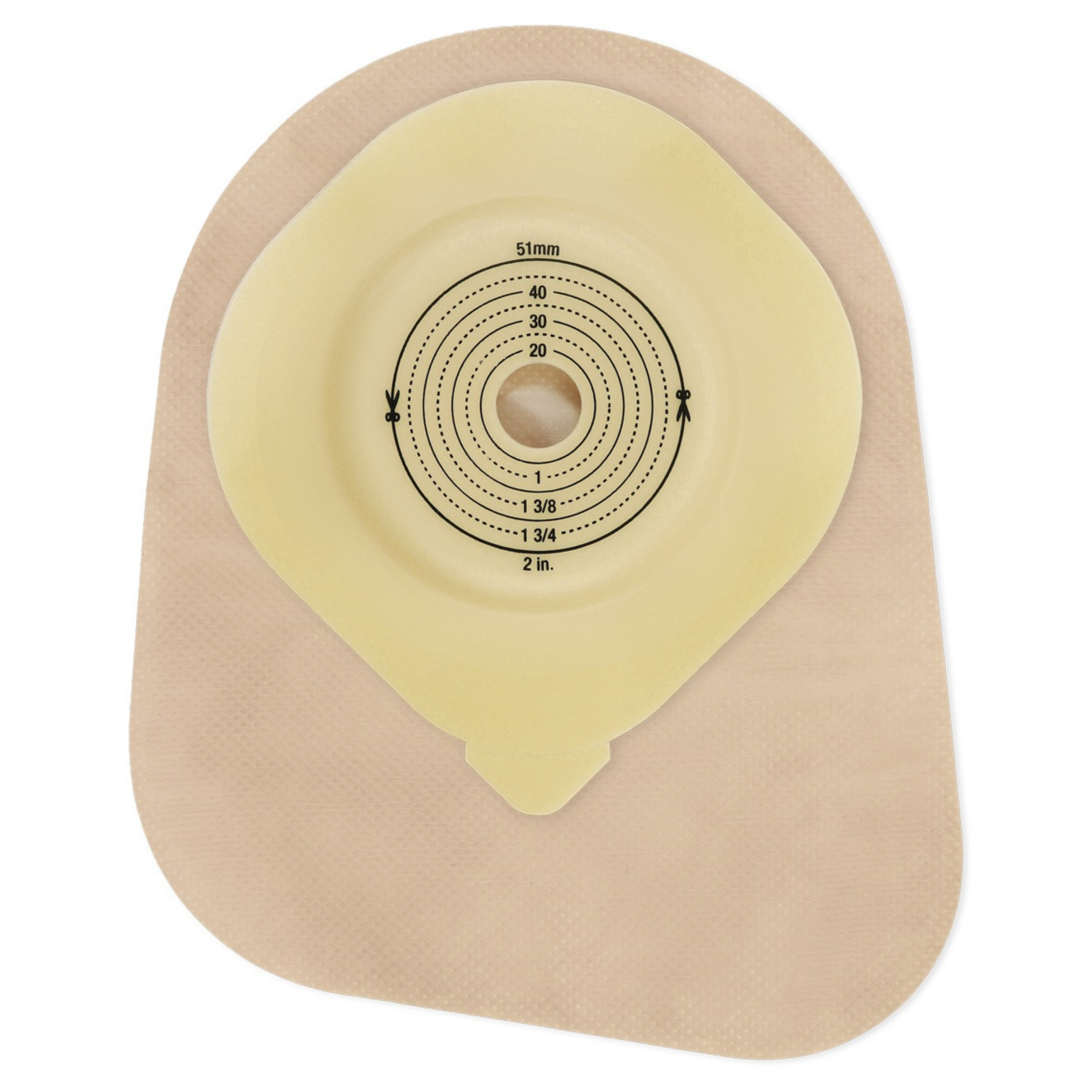 Moderma Flex 62601 CeraPlus Kolostomiebeutel konvex midi beige Fenster Hollister 12416987 Stoma 15-51 mm