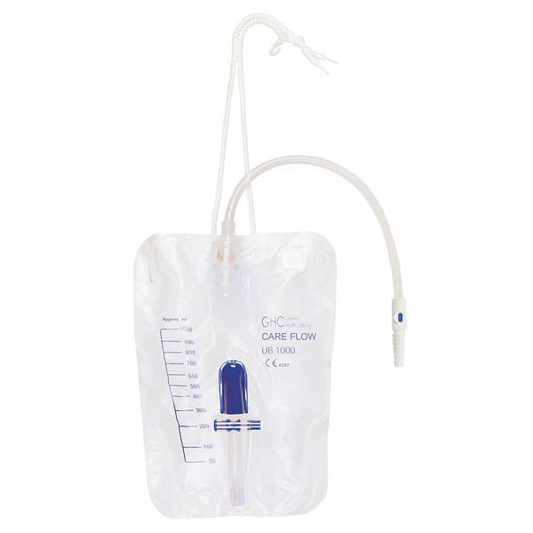 GHC-Careflow-Tag-und-Nacht-06718885 Beinbeutel GHC Care Flow Tag und Nacht steril, 1000 ml - 30cm, 60cm oder 90 cm Schlauchlänge